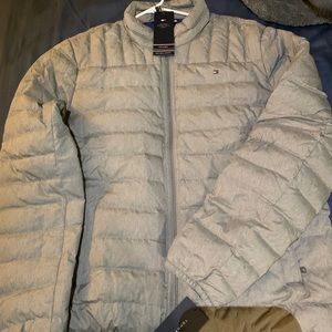 Men’s Tommy Hilfiger Large Grey Down Jacket